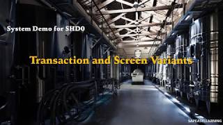 SAP SHDO Transaction and Screen Variants Demo [upl. by Liscomb717]