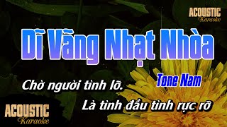 Dĩ Vãng Nhạt Nhòa Phối Mới Karaoke Beat Acoustic  Tone Nam [upl. by Ssitruc]