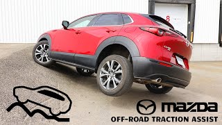 Mazda CX30  Diagonal AWD test with OffRoad Traction Assist [upl. by Annua]