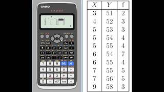 Estadística Bidimensional con Casio Classwiz [upl. by Marmion]