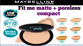 Maybelline fit me matte poreless powder  compact powder  maybeline maybellinenewyork [upl. by Olympium]