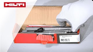 ANLEITUNG zum chemischen Hilti Verbundanker HVU2  WandBodenmontage  Setzen mit Bohrhammer [upl. by Naliorf]