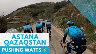 On the Road with Astana Qazaqstan Team  Winter Training Camp in Spain [upl. by Olaznog]