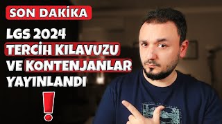 Dikkat  LGS 2024 TERCİH Kılavuzu Yayınlandı  TÜM DETAYLAR [upl. by Assylla]