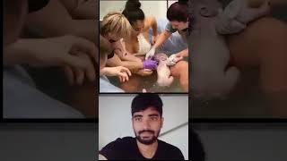 mother painful delivery newborn twins baby 😘💖 pain cant explain shorts ytshorts trending mbbs [upl. by Denton]