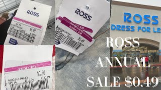 ROSS ANNUAL SALE  049 CENT CLEARANCE  2024 [upl. by Yrojram]