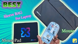 Best COVER Bag for 16 inch LAPTOP  Best Wireless mouse Under 1000  Arctic Fox Mouse Review [upl. by Knowles]