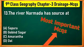 Class 9 Geography Chapter 3 Extra Questions and Answers Drainage [upl. by Asilana739]