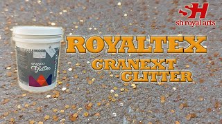 Royaltex Granext Glitter  wall texture design in [upl. by Ramgad775]