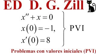 Problema de valores iniciales PVI de segundo orden ED Zill 127 [upl. by Jair]