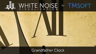 Grandfather Clock  1 Hour Relaxing Sleep Sound with Dark Screen Saver [upl. by Field217]