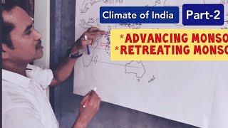 Climate of India  Seasons in India Part2  Advancing monsoon  Retreating monsoon [upl. by Yesmar]