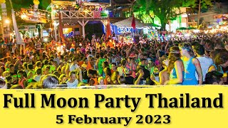 FULL MOON PARTY  THAILAND  2023 [upl. by Felicidad375]