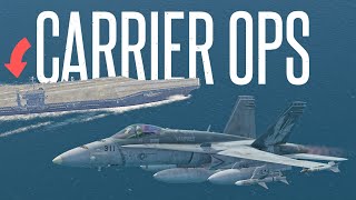 FA18C SIMULATOR CARRIER OPERATIONS  DCS World Gameplay [upl. by Anytsirhc706]