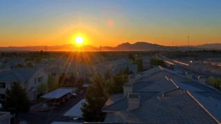 Sunrise Time Lapse HD Video 1080p Footage Views of Rising Sun over a City with Houses and Traffic [upl. by Joshuah]