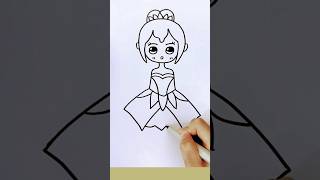 How to draw doll for kids how to draw easy princes princess ka drwing drwing [upl. by Erle]