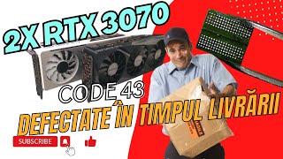 Reparație placă video 2x Gygabite RTX 3070 vătămate de curier [upl. by Alver902]