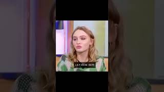 Lily Rose Depp speaking French 🇫🇷 shorts lilyrosedepp [upl. by Xed]