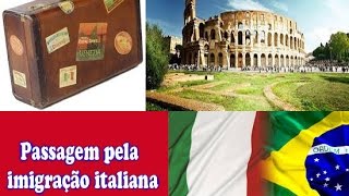 Como é a passagem pela imigração italiana por janaina pauferro [upl. by Aldin]