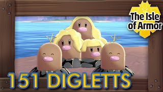 Pokémon Sword amp Shield The Isle of Armor  All 151 Diglett Locations [upl. by Admama]