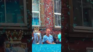 HAALAND At Manchester City’s Premier League FOURPEAT Parade 😂 shorts [upl. by Sucrad525]