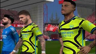 Nottingham Forest VS Arsenal PES6 patch 2324 [upl. by Fawcett]