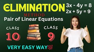 Elimination Method  Maths Class 10 Chapter 3  Just in 5 minutes  Elimination Method Class 10 [upl. by Dnalel]