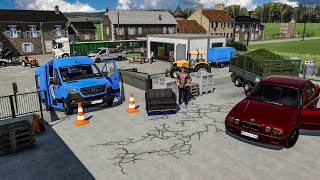 Collecte des encombrants et déchets à la déchetterie municipale  Farming Simulator 22 [upl. by Beryle]