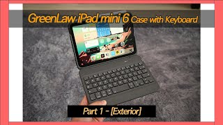 GreenLaw iPad mini 6 case with keyboard  Exterior 4K 60p [upl. by Lahcsap]