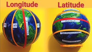 Latitude Longitude model for school project  How to make 3D Model of Longitude And Latitude [upl. by Honorine]