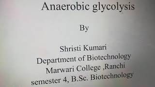 Anaerobic glycolysis [upl. by Chow]