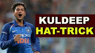 Kuldeep Yadav takes hattrick as India go 20 up against Australia [upl. by Anna-Maria]