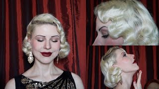 1920s Hairstyle Tutorial for the middle length l Gatsby Hairstyle [upl. by Asare]