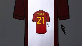 Dybala Roma Jersey asroma roma dybala argentina futbol futebol football asmr satisfying [upl. by Ninazan84]