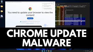 Fake Chrome Update Malware [upl. by Henleigh]