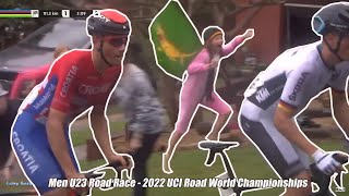 Men U23 Road Race Highlights  2022 UCI Road World Championships  Wollongong  AUSTRALIA [upl. by Enert]