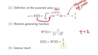 Exponential distribution moments [upl. by Kilam755]