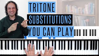 Tritones substitutions  how they work amp examples you can use [upl. by Donni210]