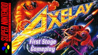 Gameplay Axelay First Stage [upl. by Aserat]