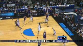 9 N Iowa vs 1 Kansas Highlights [upl. by Esenej]