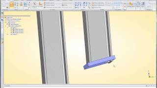 Solid Edge ST5  Create Part in Place Modify Frame [upl. by Bhatt]