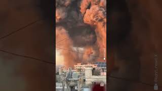 Israeli jets attacking Hezbollahs central headquarters in Beiruts southern suburbs [upl. by Atnas]