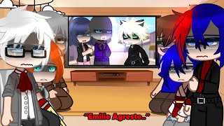 MIRACULOUS LADYBUG ADULTS reacts to “Hawkmoth saves Marinette 😨⁉️”  AU  GACHA REACTS  1⭐️ [upl. by Laicram]