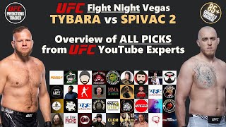 Overview of ALL PREDICTIONS for UFC Fight Night Tybura vs Spivac 2 – Las Vegas [upl. by Hanavas]