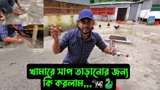 খামারে সাপ তাড়ানোর জন্য কি করলাম🐄🐍 [upl. by Sheng]