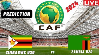 Zambia vs Zimbabwe LIVE COSAFA U20 Africa Nations Cup 2025 Semi Final Qualifiers [upl. by Funda]