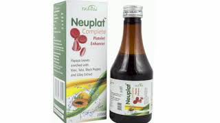 Neuplat Syrup Complete Platelet Enhancer Syrup Papaya Leavesenriched Black Peppet Giloy Extract [upl. by Ellezig]