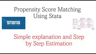 Propensity Score Matching using STATA Simple explanation and step by step estimation [upl. by Carolle]