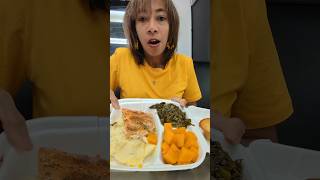 Soul Food Mukbang shorts soulfood mukbang foodie salmon seafood atlanta [upl. by Nivrac]