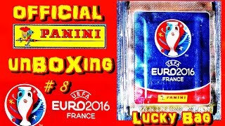 PANINI UEFA EURO 2016 FRANCE new OFFICIAL STICKER ALBUM EM Frankreich new UNBOXING 5 Aufkleber 8 [upl. by Naihr]